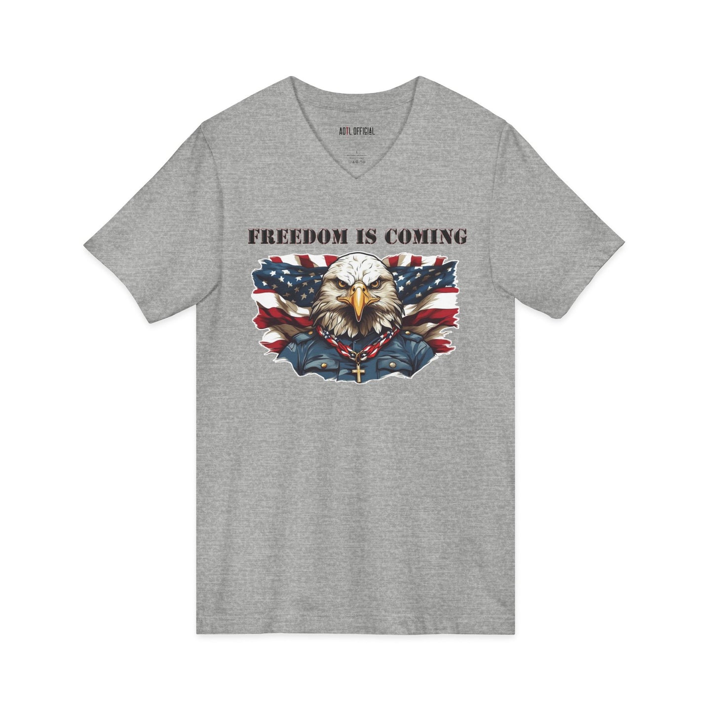 Freedom Is Coming  V-Neck Tee