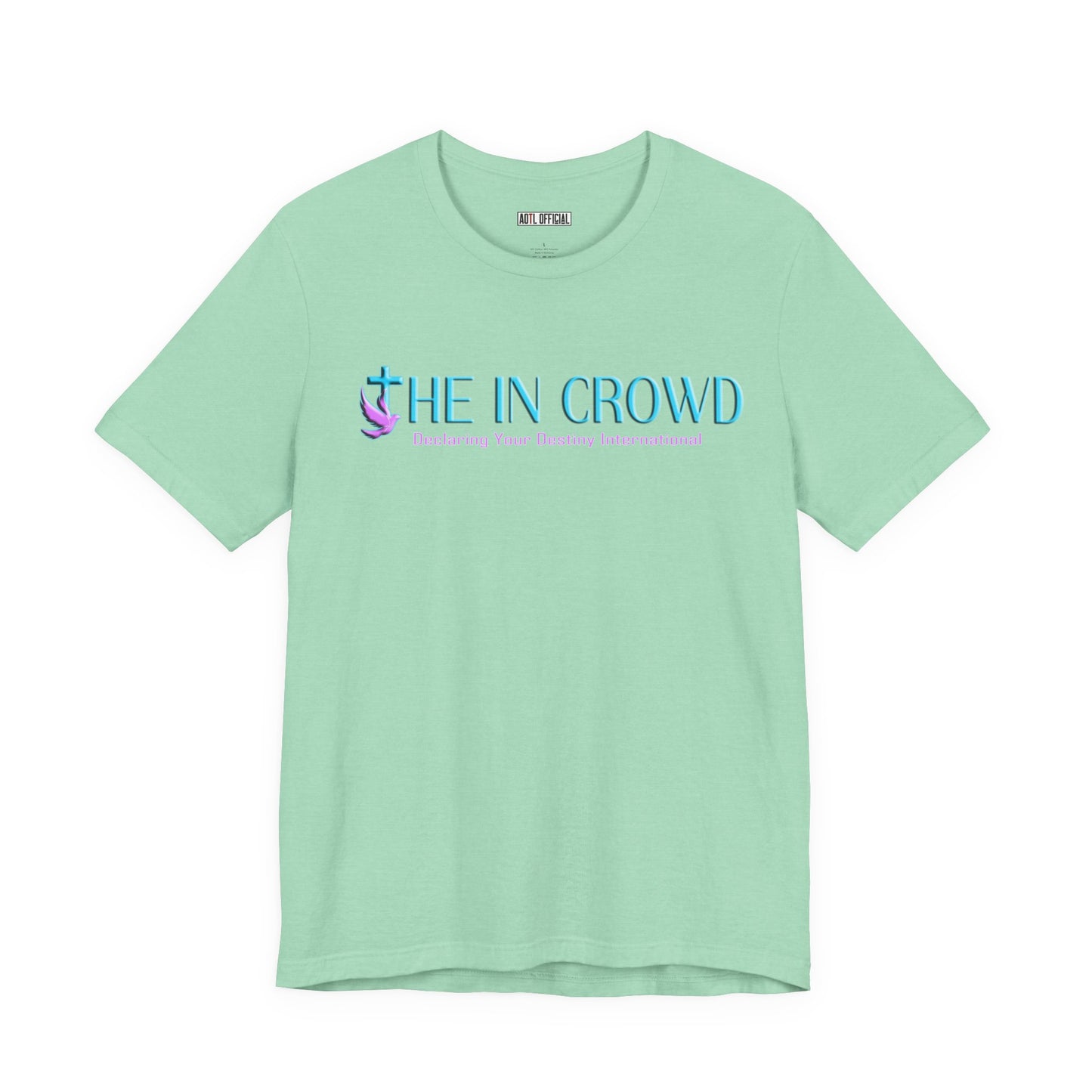 The In Crowd Lilac & Teal logo t-shirt