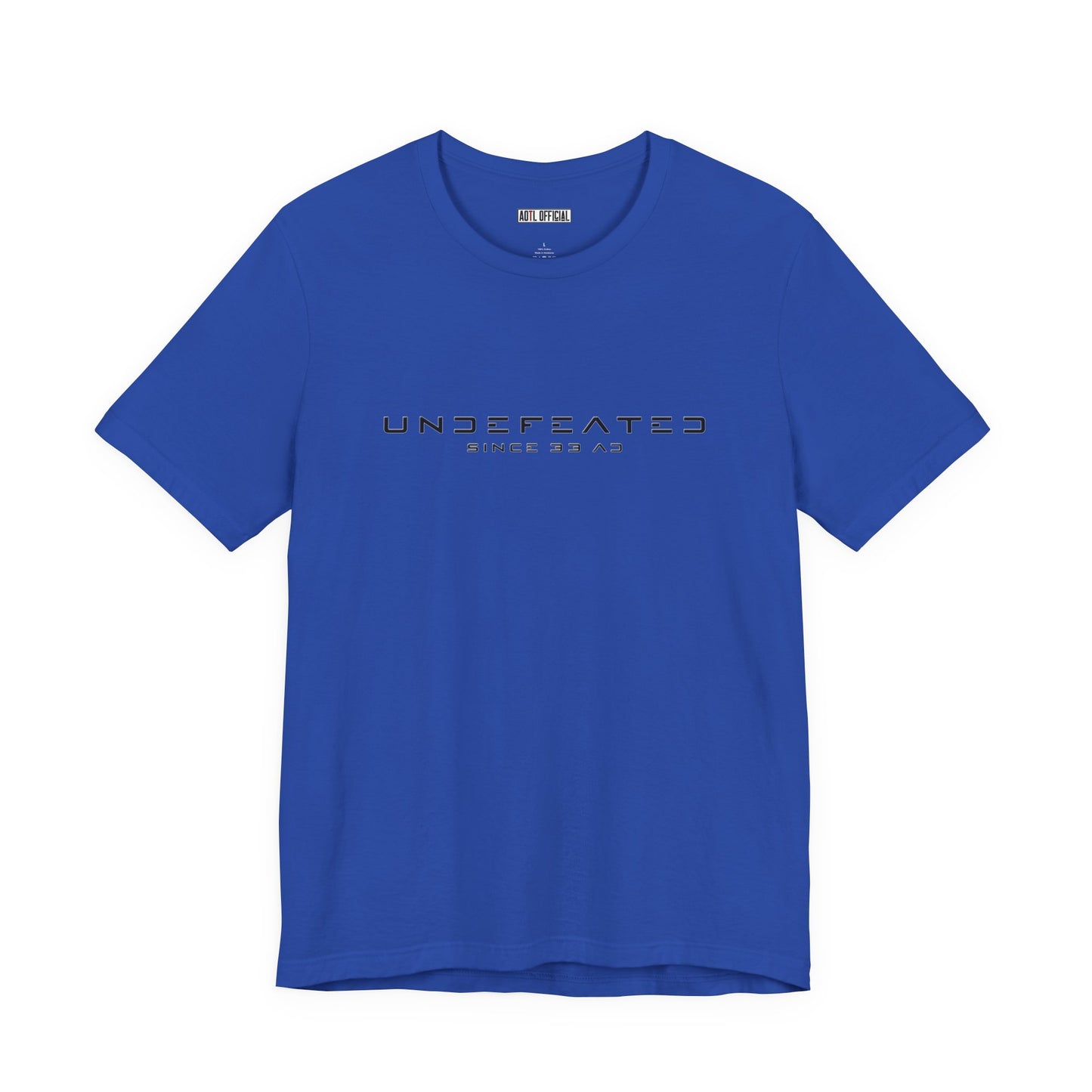 Undefeated Since 33 AD Modern Script Christian T-Shirt