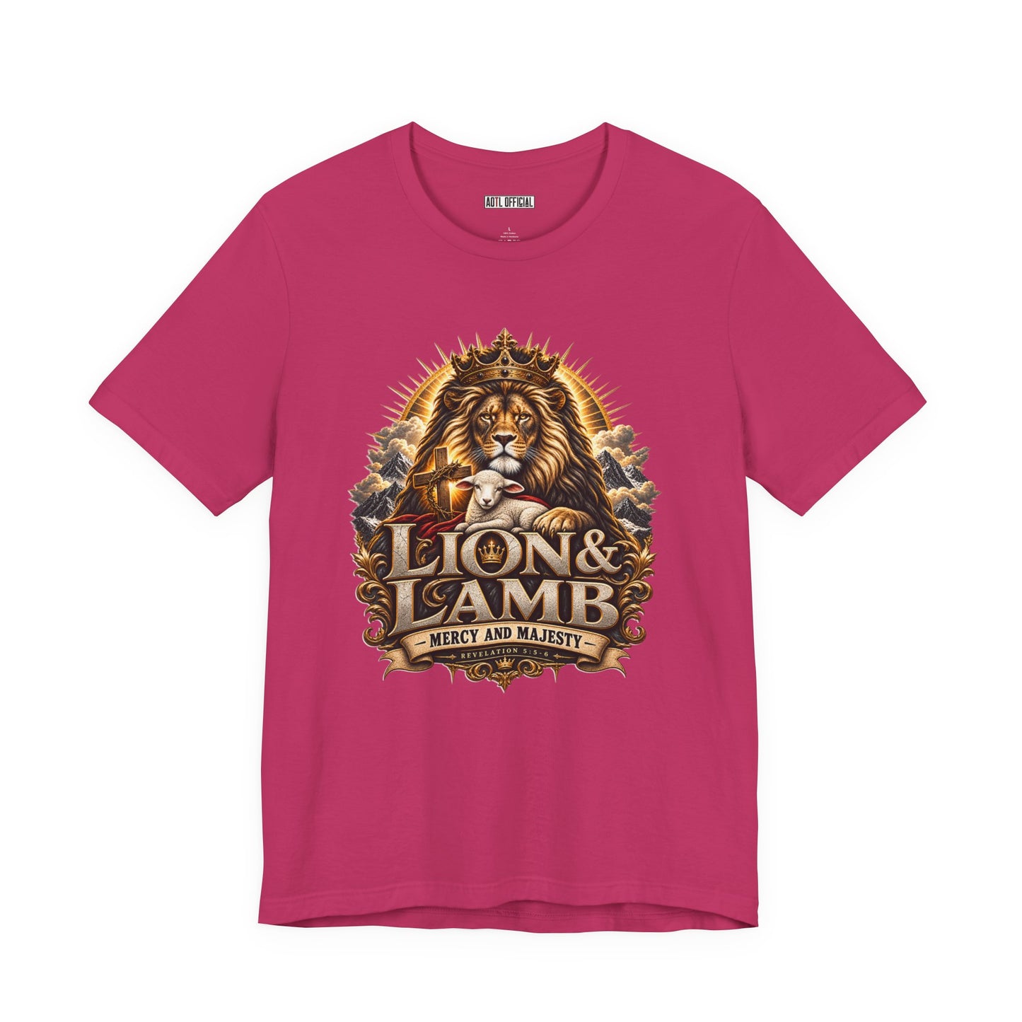 Lion & Lamb – Mercy and Majesty Christian T-shirt