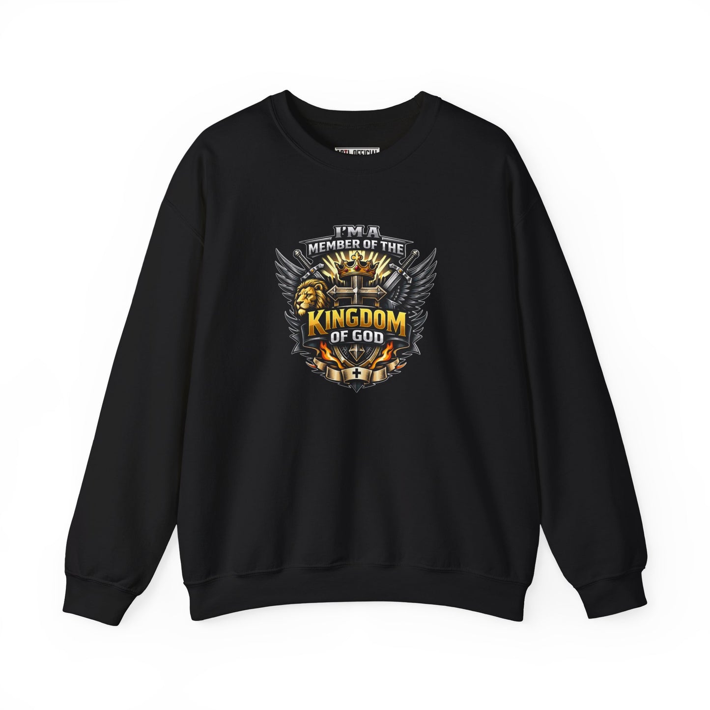 Bold & Warrior-Driven Member of the Kingdom of God Unisex Heavy Blend™ Crewneck Sweatshirt