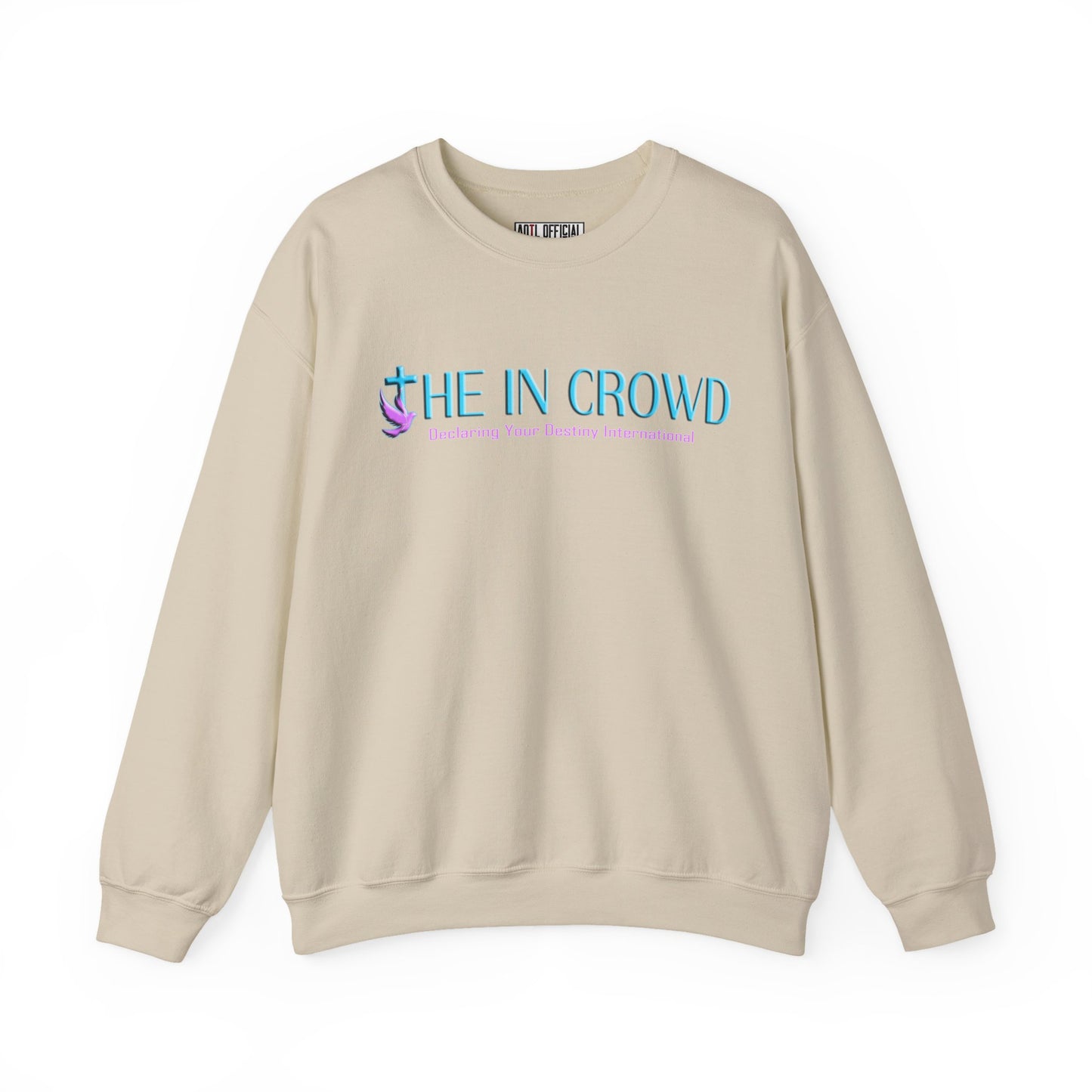 The In Crowd Purple & Teal logo Unisex Heavy Blend™ Crewneck Sweatshirt