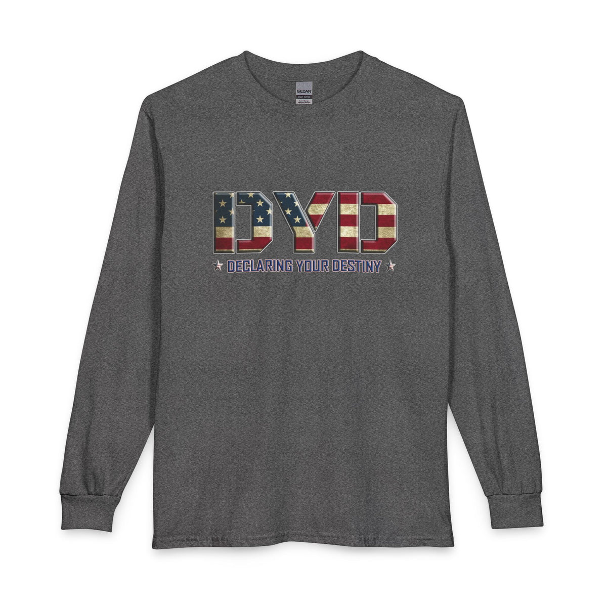 Declaring Your Destiny USA logo Christian Long Sleeve Shirt