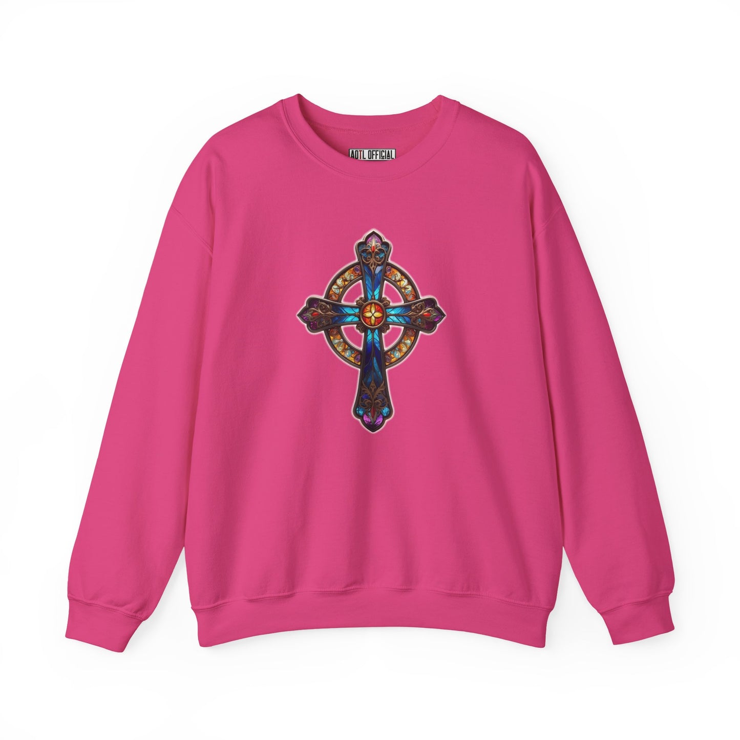 Radiant Cross Unisex Heavy Blend™ Crewneck Sweatshirt