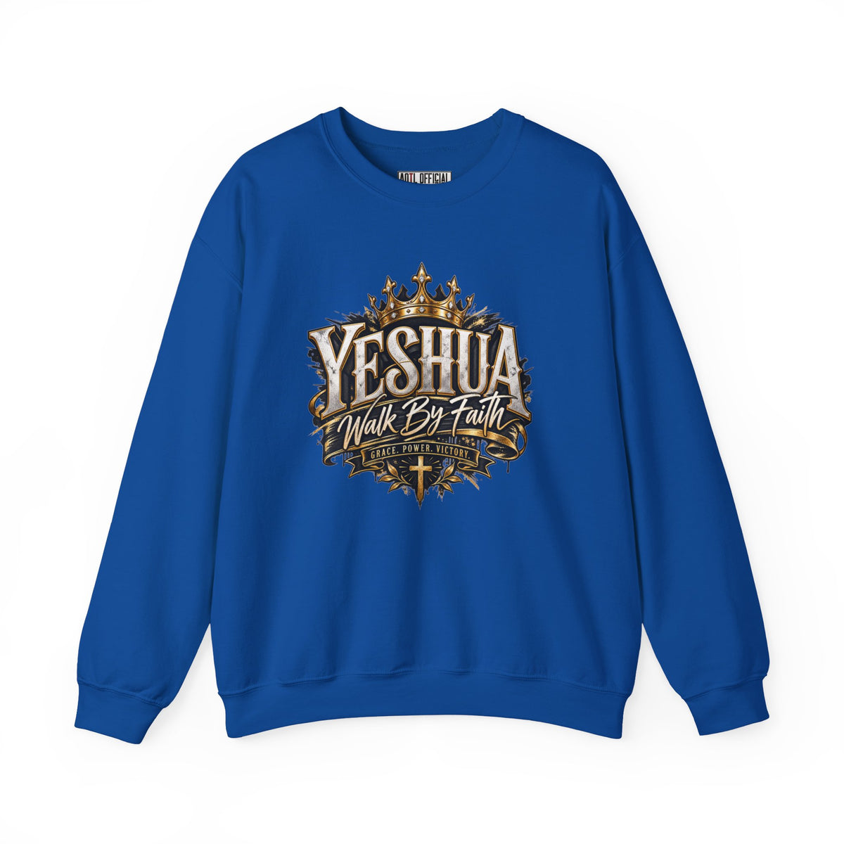 Yeshua – Walk By Faith Christian Sweatshirt