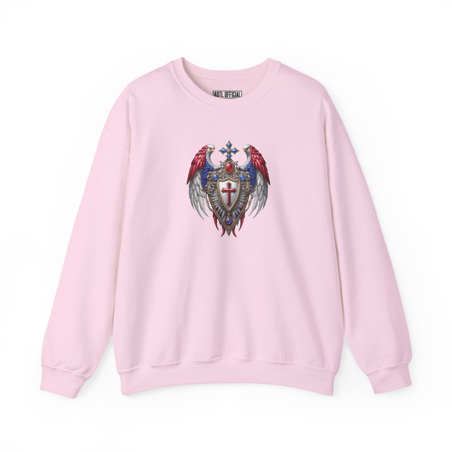 Winged Guardians of Faith Unisex Heavy Blend™ Crewneck Sweatshirt