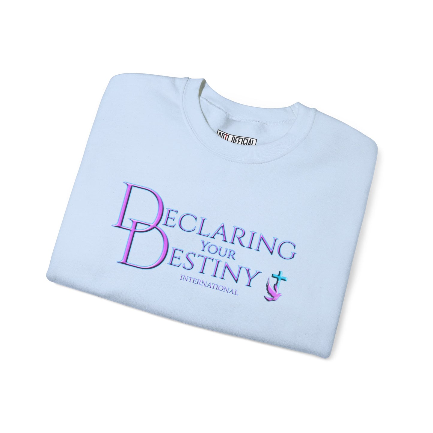 Declaring Your Destiny Purple & Teal logo Unisex Heavy Blend™ Crewneck Sweatshirt