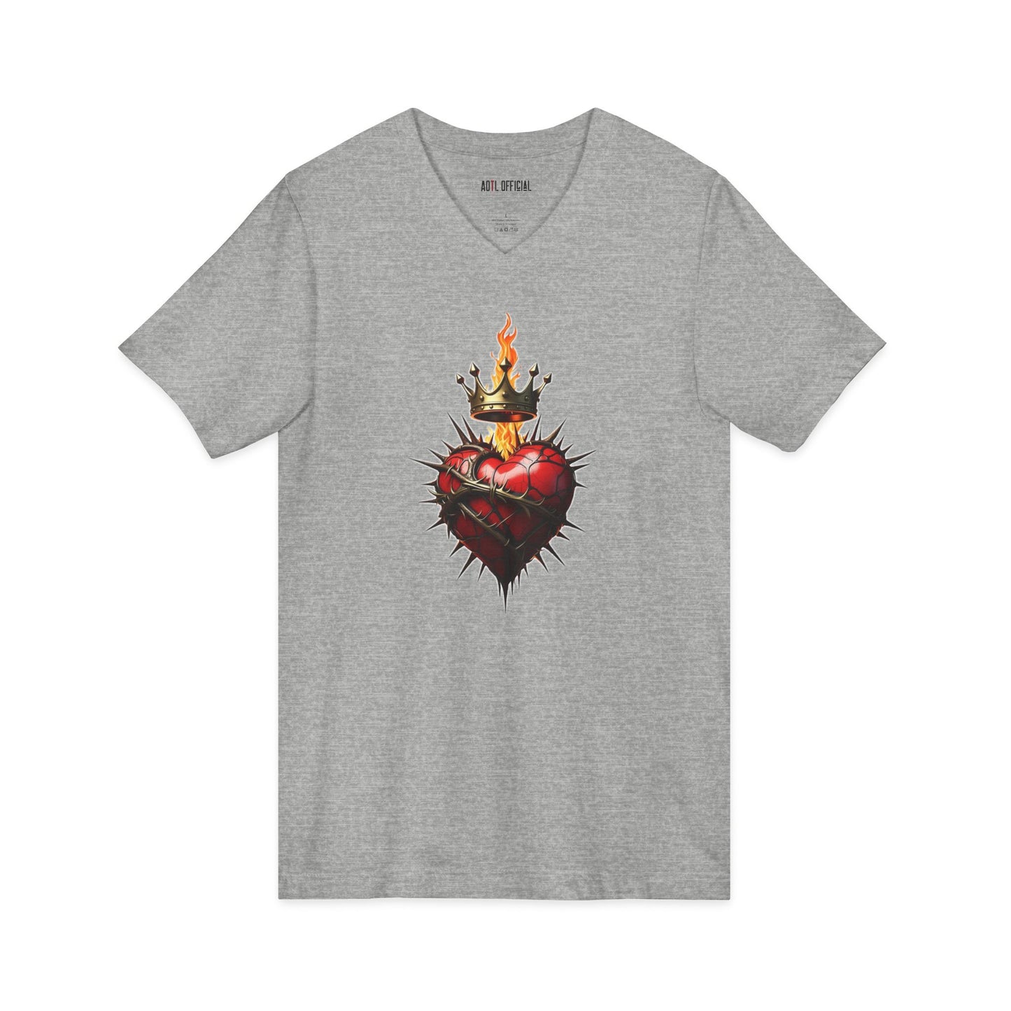 The Sacred Heart Of Jesus  V-Neck Tee