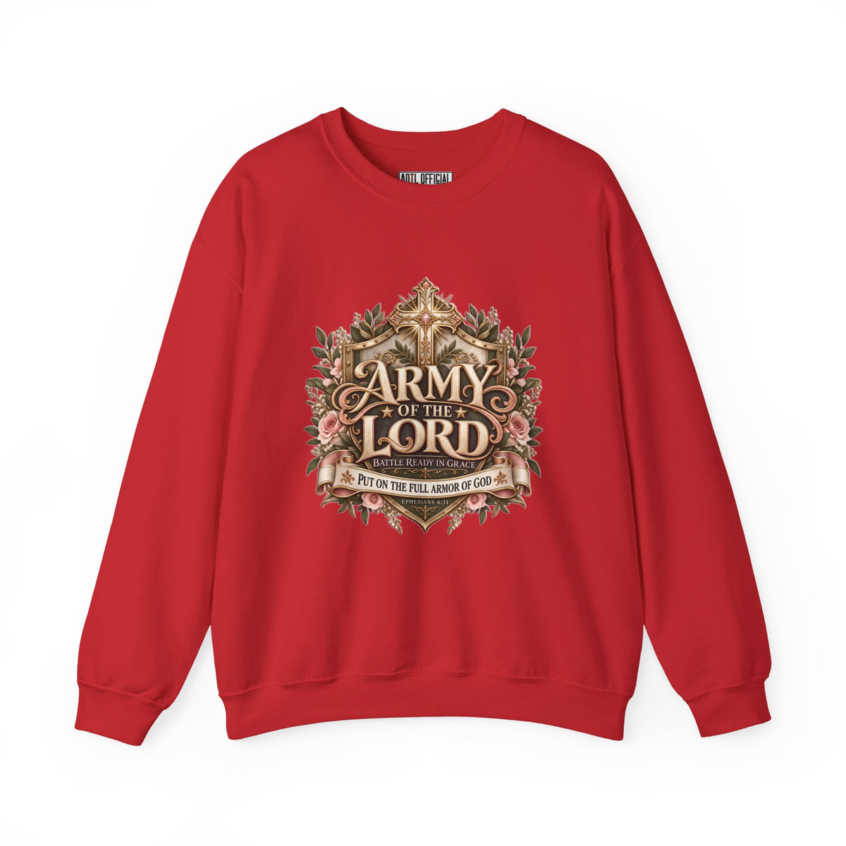 Army of the Lord — Battle Ready in Grace Christian Sweatshirt