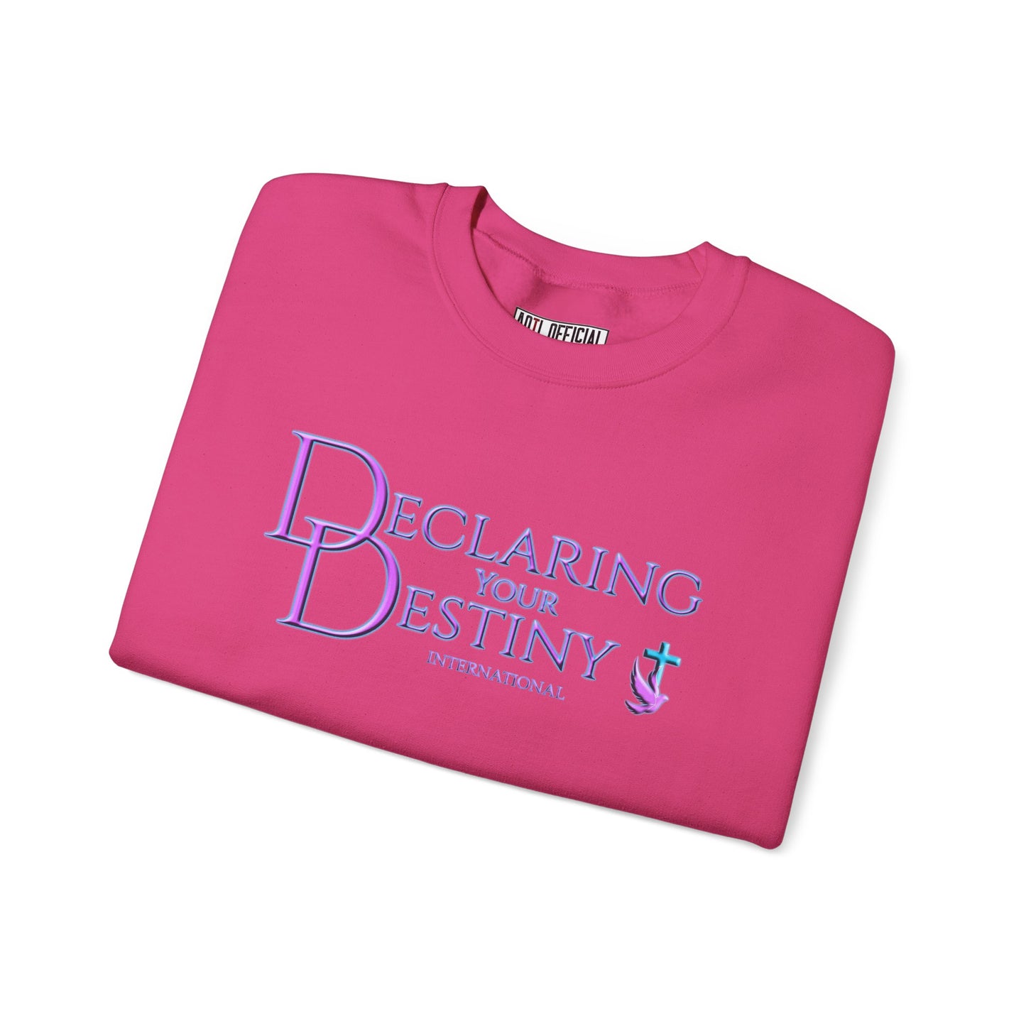 Declaring Your Destiny Purple & Teal logo Unisex Heavy Blend™ Crewneck Sweatshirt
