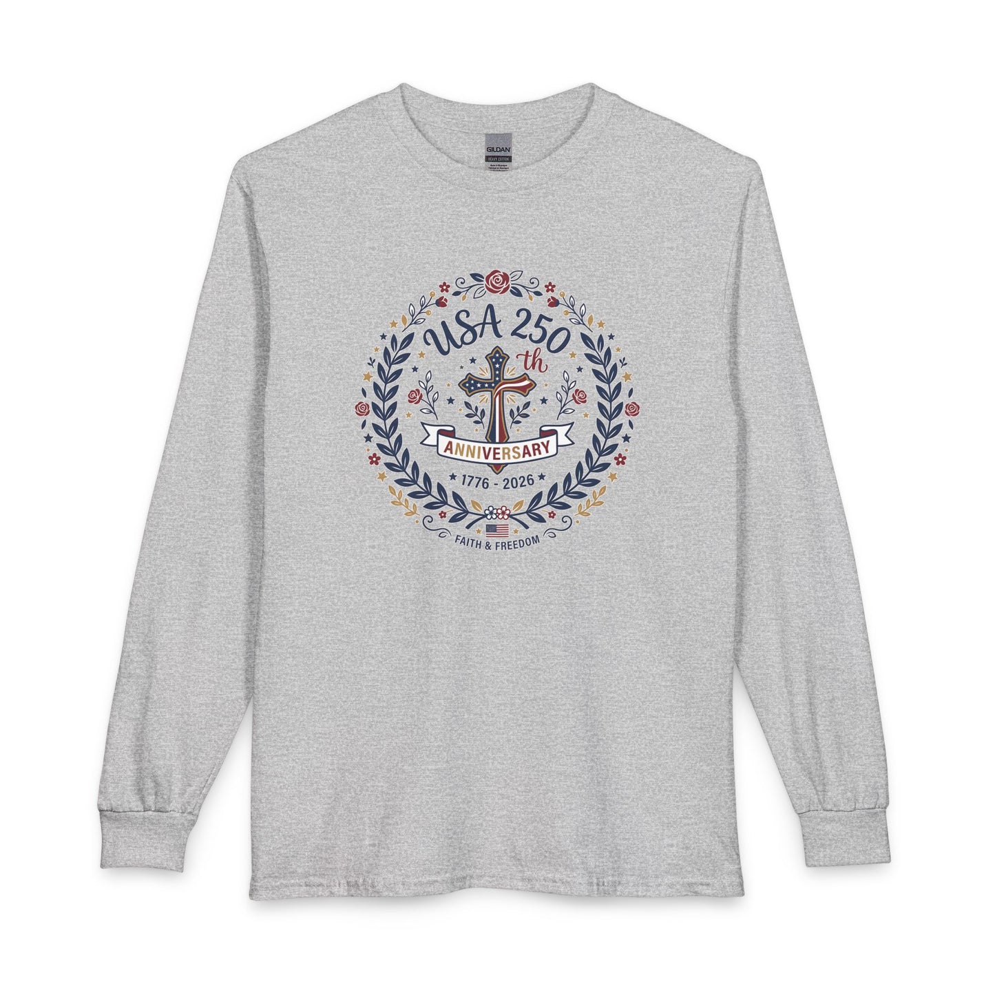 Ladies USA 250th Anniversary Christian Long Sleeve Shirt