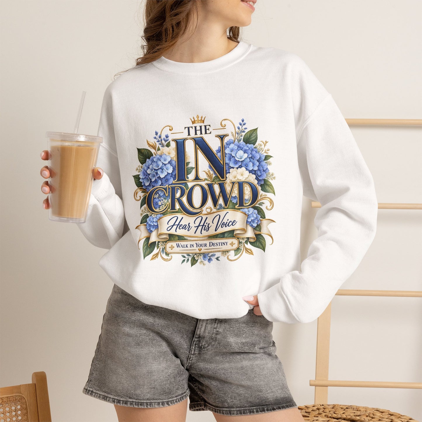 The In Crowd – Hear His Voice Christian Sweatshirt