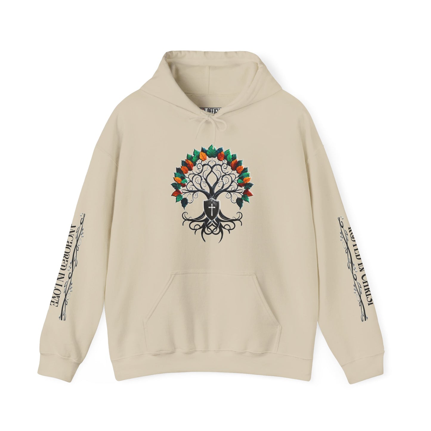 Planted In Grace With Powerful Sleeve Message Unisex Heavy Blend™ Hooded Sweatshirt