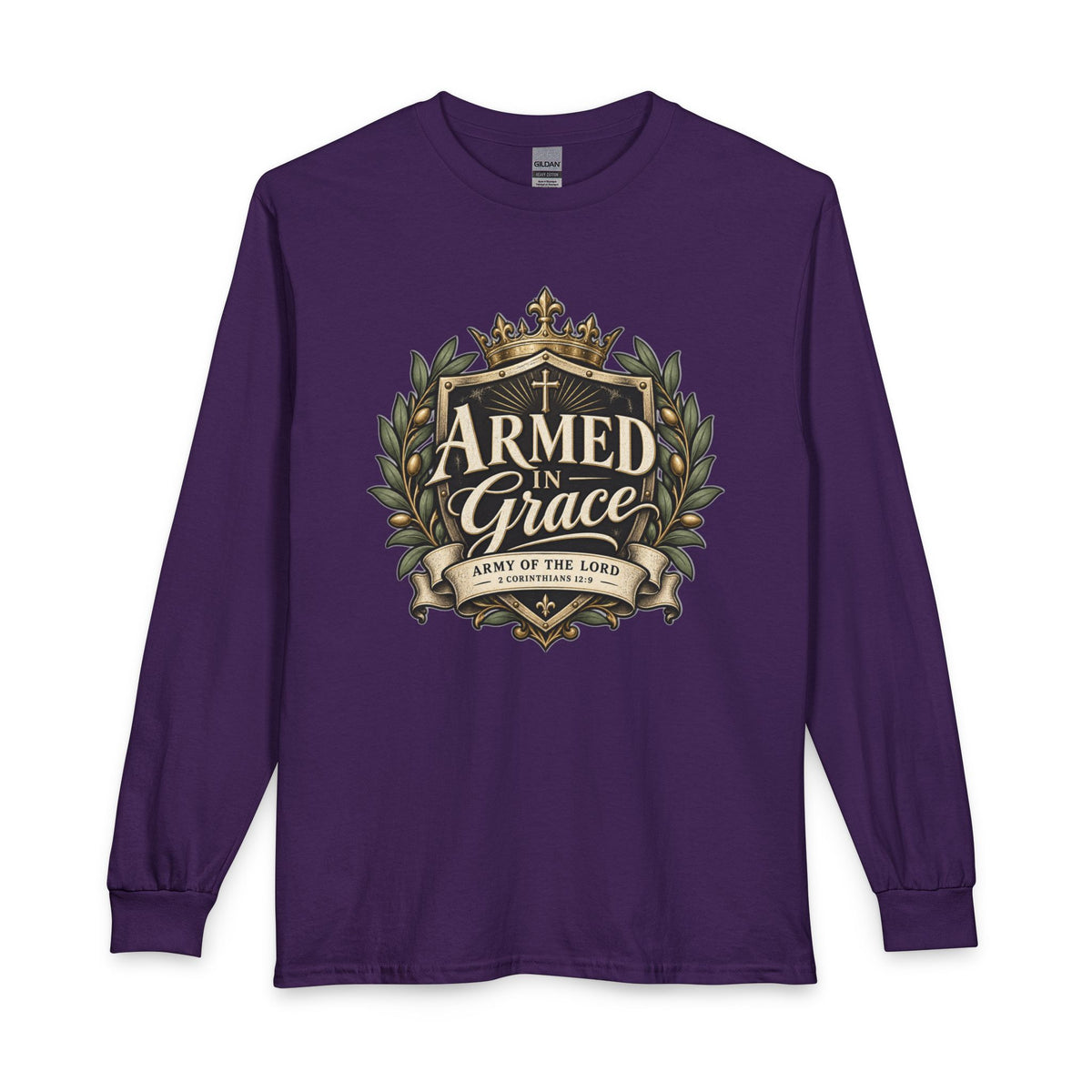 Army of the Lord — Armed in Grace Christian Long Sleeve Shirt