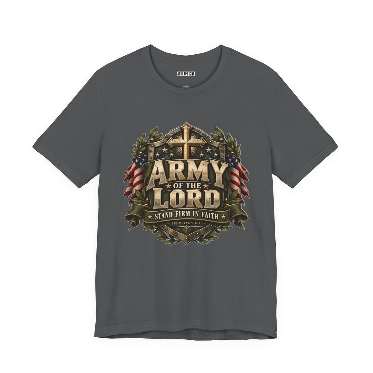 Army of the Lord — Stand Firm in Faith Christian T-shirt