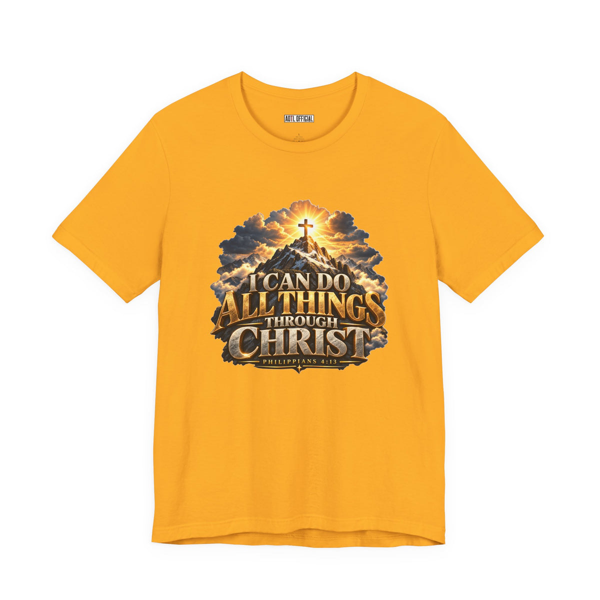 I Can Do All Things Through Christ – Philippians 4:13 Mountain Christian T-shirt