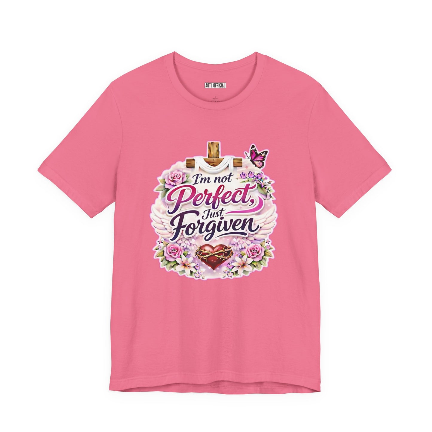 I'm Not Perfect, Just Forgiven Nature Edition  Unisex Short Sleeve Tee