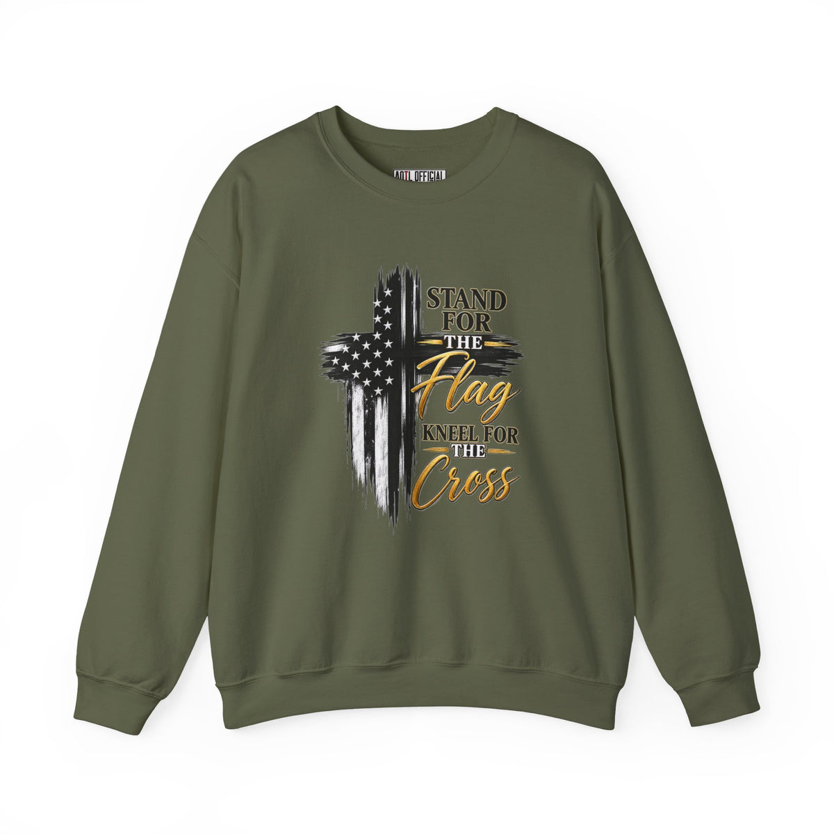 Stand for the Flag, Kneel for the Cross Christian Sweatshirt