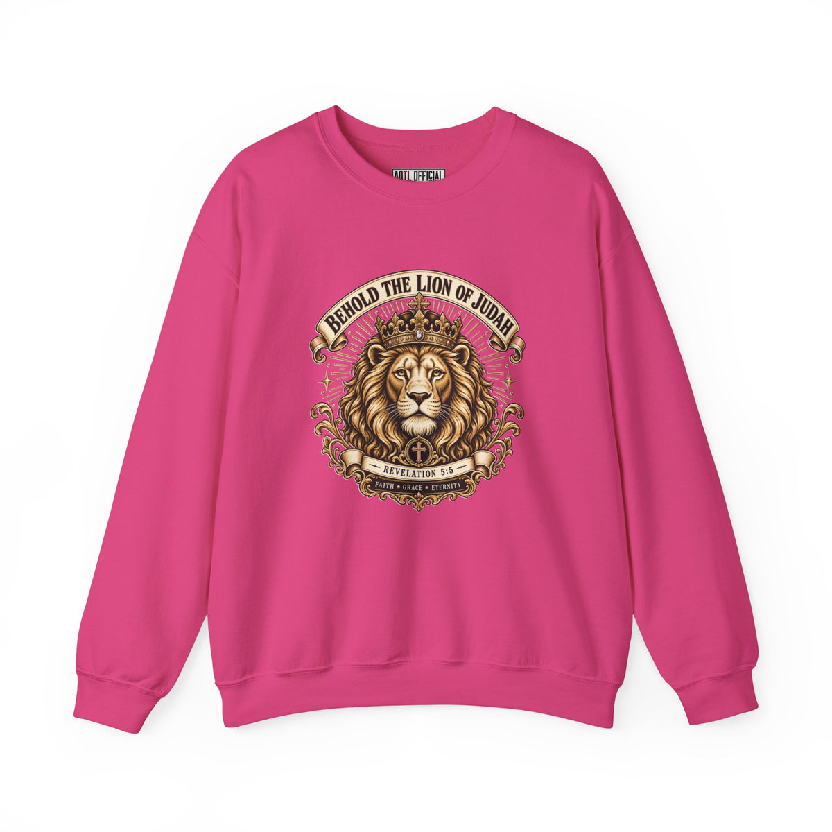 Behold the Lion of Judah — Revelation 5:5 Christian  Sweatshirt