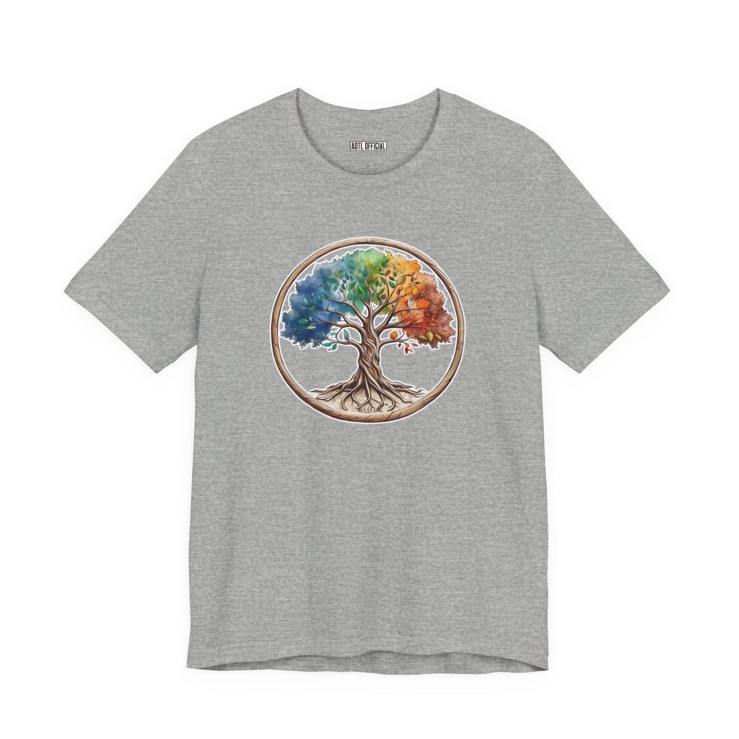 Colorful Tree Of Life Unisex Short Sleeve Tee