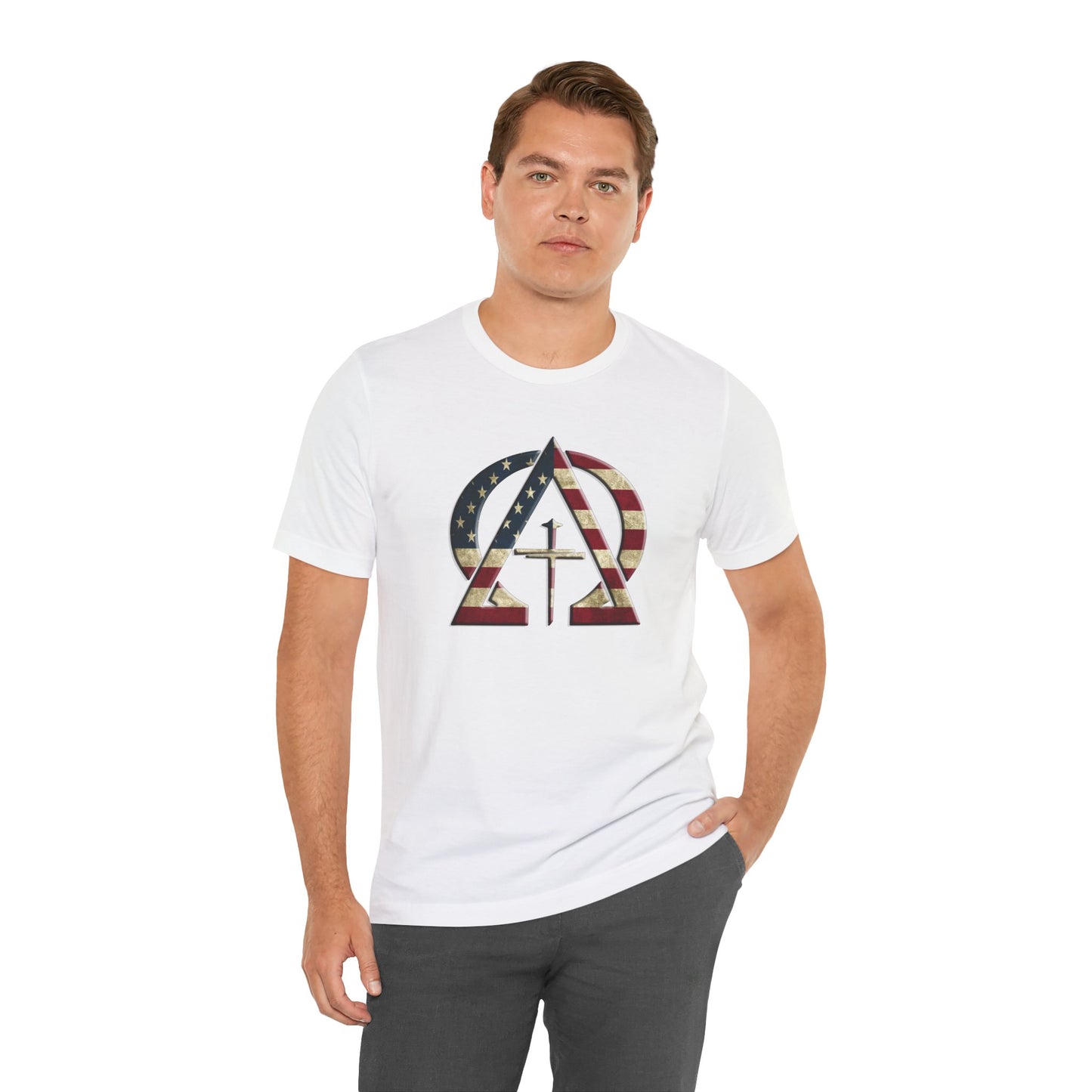 Alpha & Omega Vintage United States Of America Unisex Short Sleeve Tee