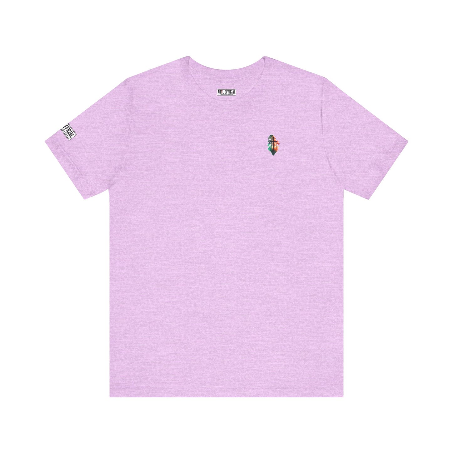 Cross In The Wilderness Micro Emblem Unisex Christian T-shirt