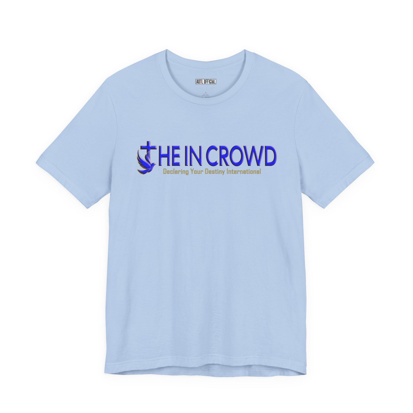 The In Crowd Blue & Gold logo t-shirt