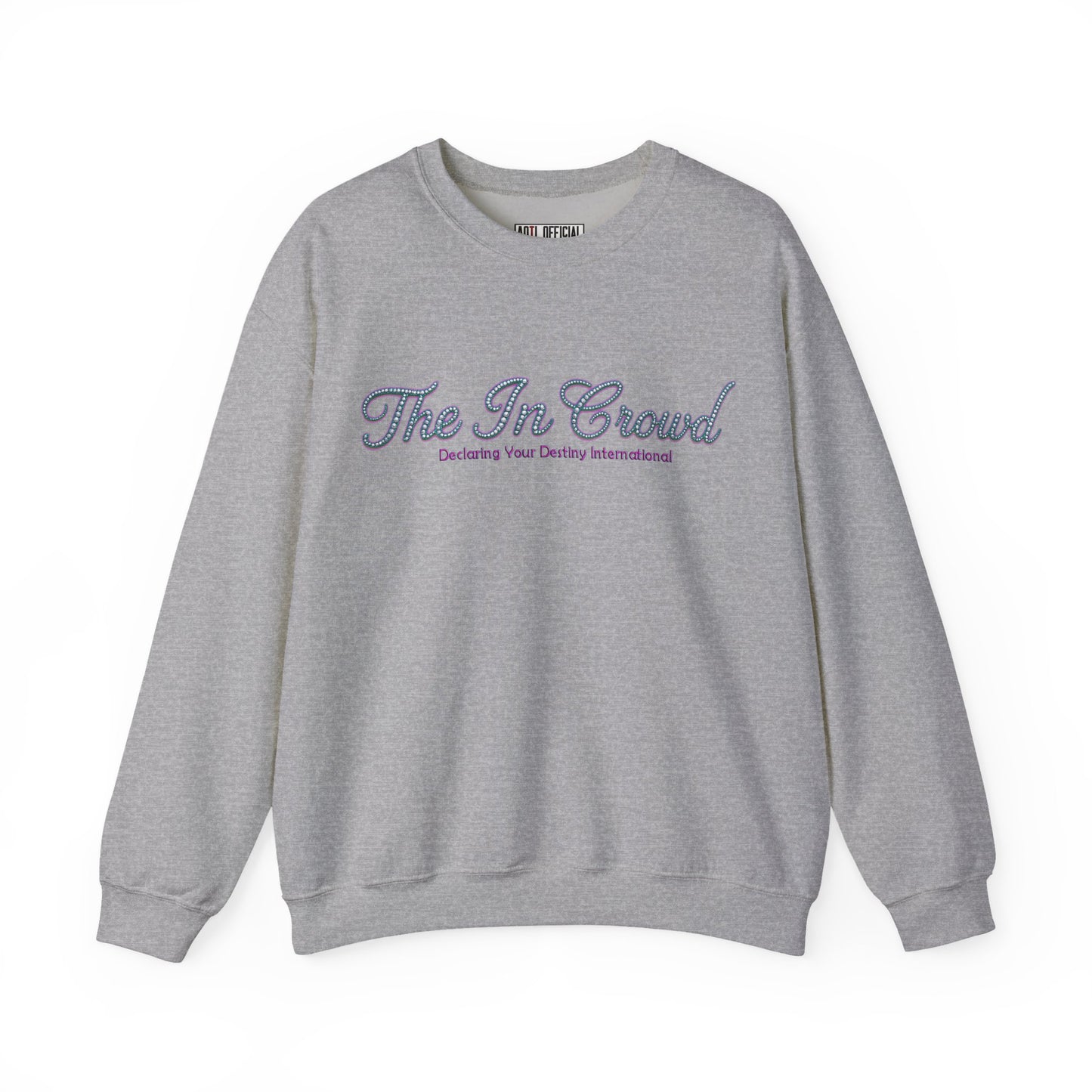 The In Crowd Gemstone print in Lilac & Teal Unisex Heavy Blend™ Crewneck Sweatshirt
