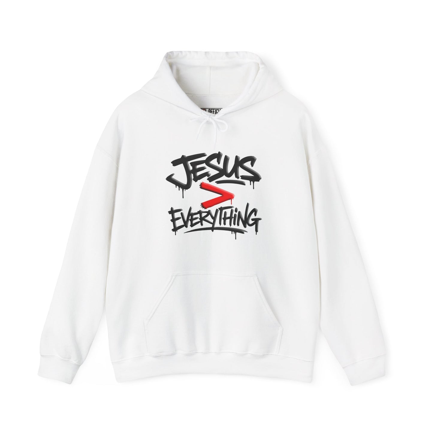 Jesus > Everything Graffiti Christian Hoodie