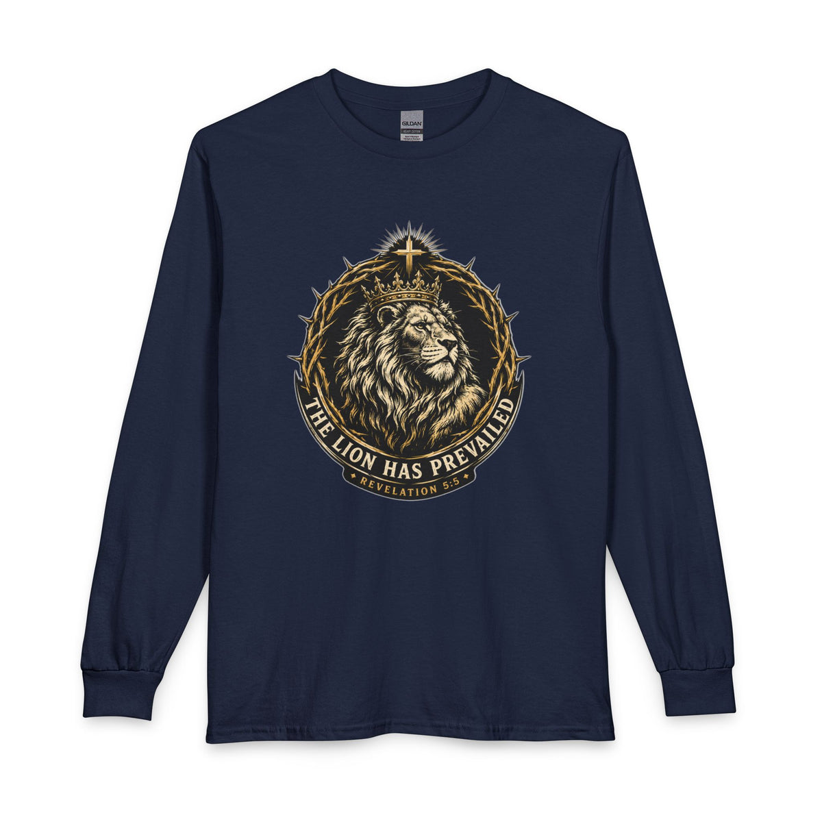 Lion of Judah — The Lion Has Prevailed Christian Long Sleeve Shirt