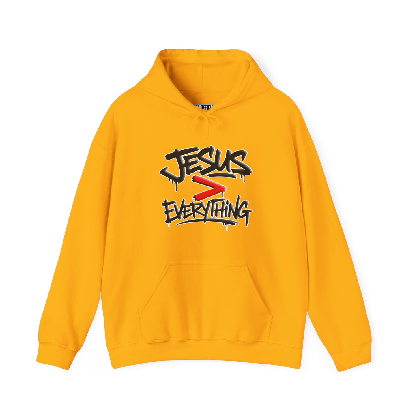 Jesus > Everything Graffiti Christian Hoodie