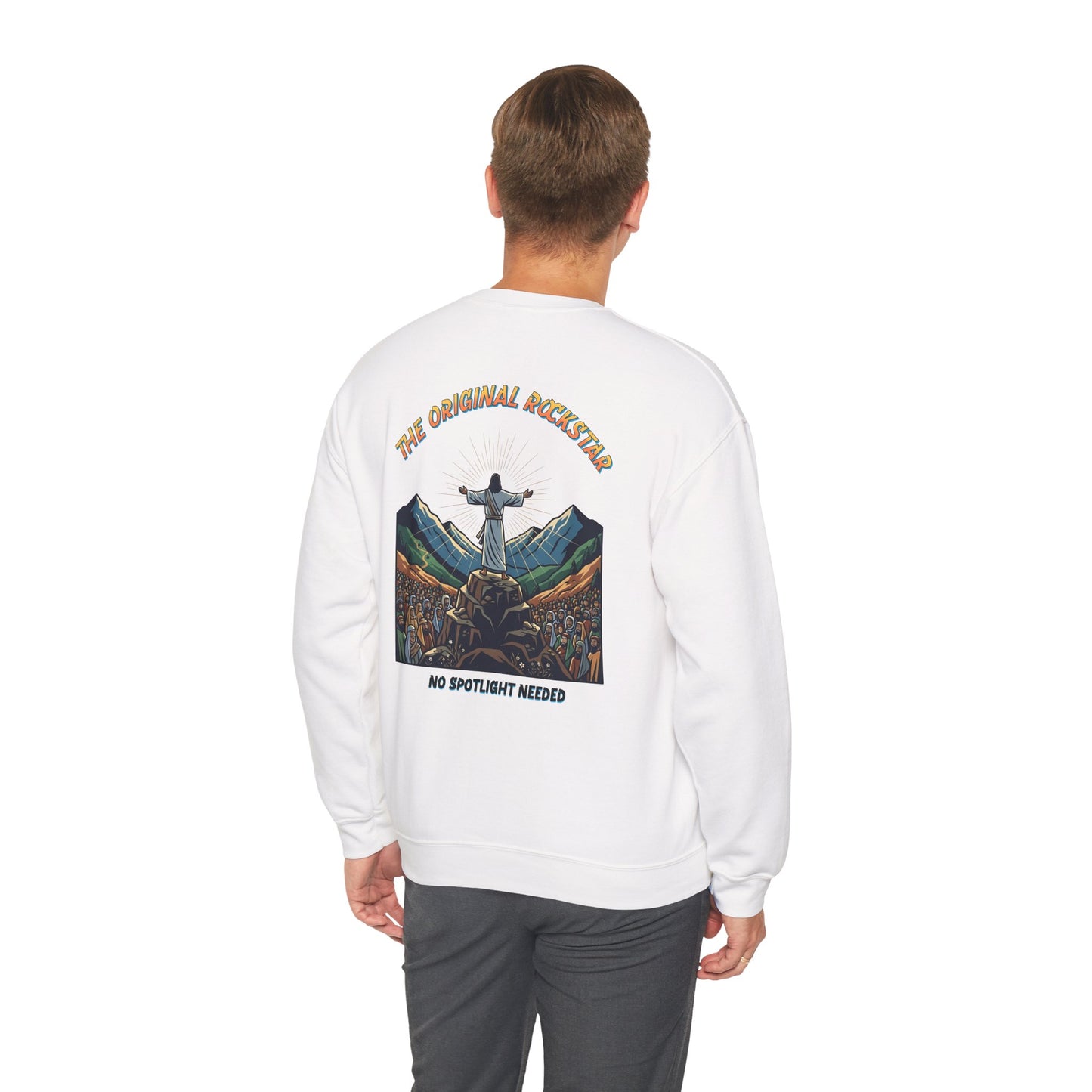 Do You Know Him / The Original Rockstar Christian Unisex Heavy Blend™ Crewneck Sweatshirt