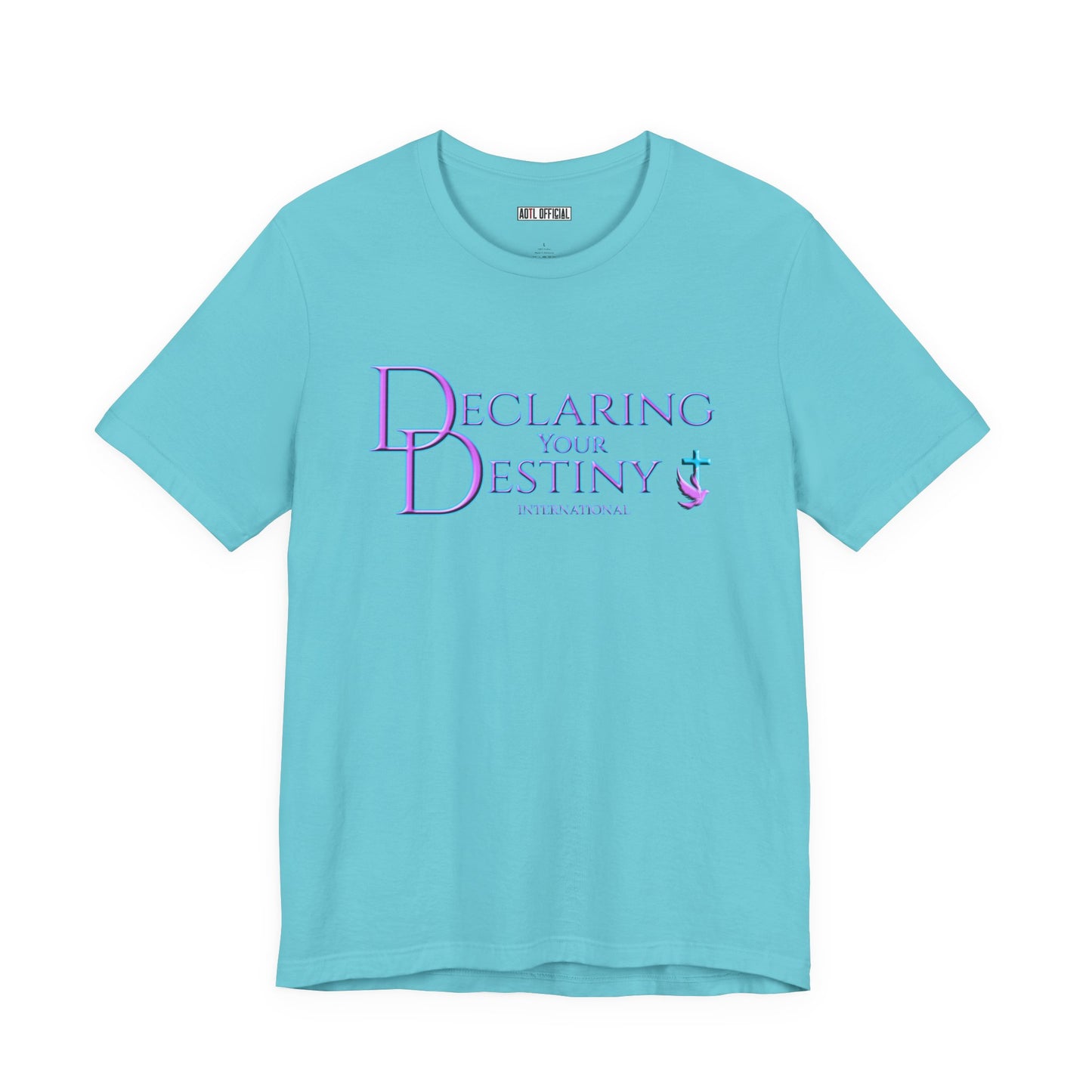 Declaring Your Destiny purple logo/Purple Lightning Alpha & Omega