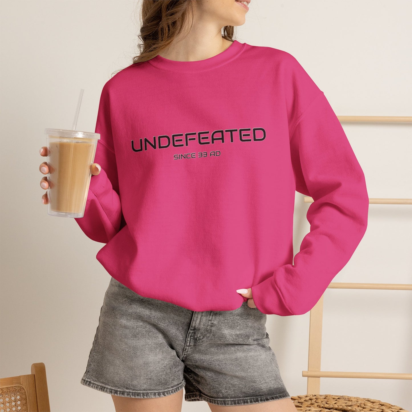 Undefeated Since 33 AD Christian Sweatshirt
