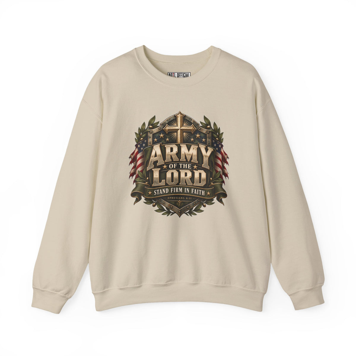 Army of the Lord — Stand Firm in Faith Christian Sweatshirt
