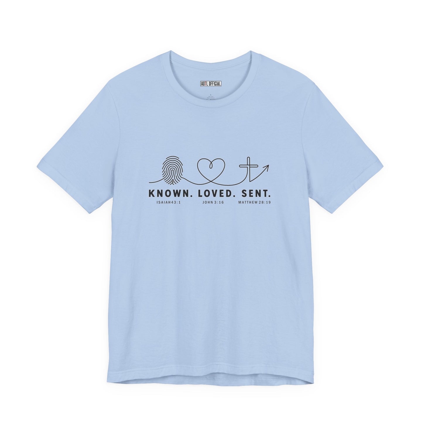 Known. Loved. Sent. Christian T-shirt