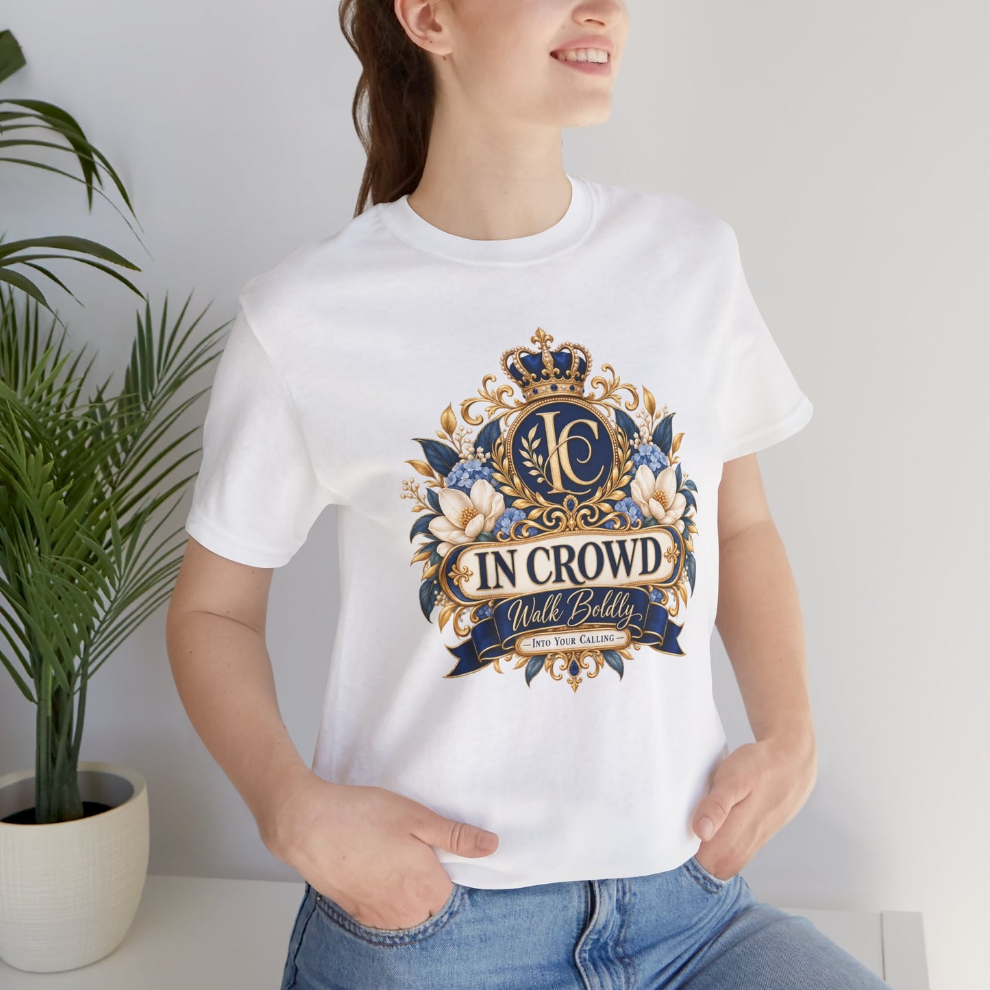 In Crowd – Walk Boldly Christian T-shirt