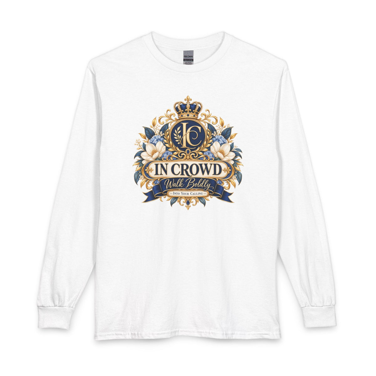 In Crowd – Walk Boldly Christian Long Sleeve Shirt
