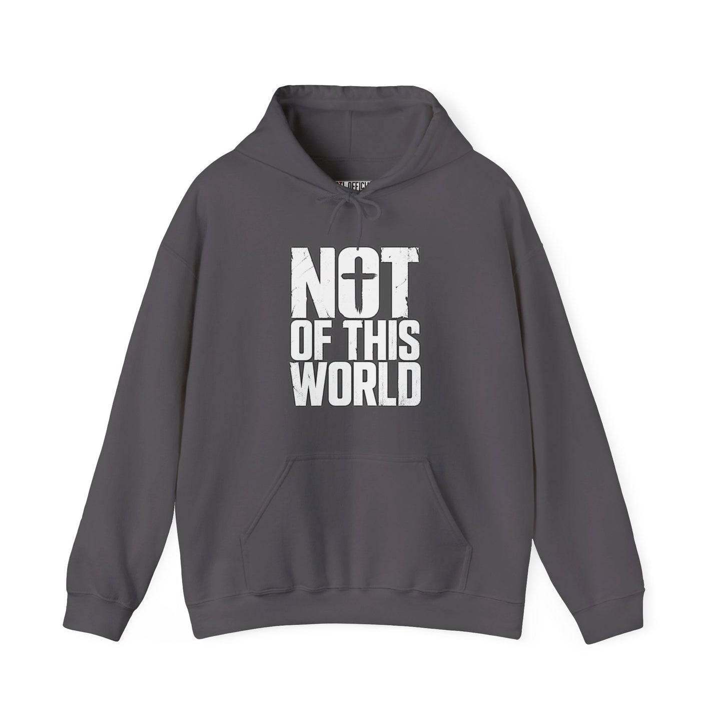 Not Of This World White Text Christian Hoodie