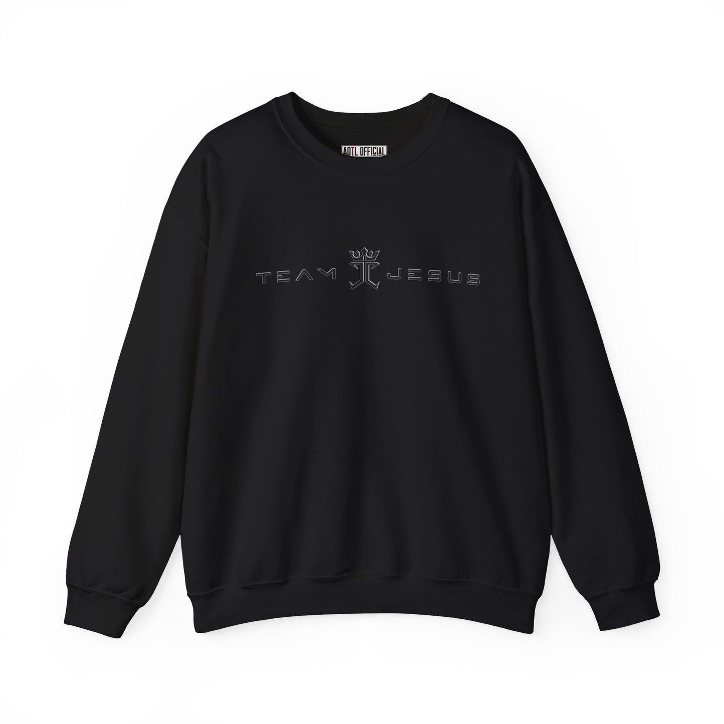 Team Jesus Modern Script, Undefeated Since 33 AD Heavy Blend™ Crewneck Sweatshirt
