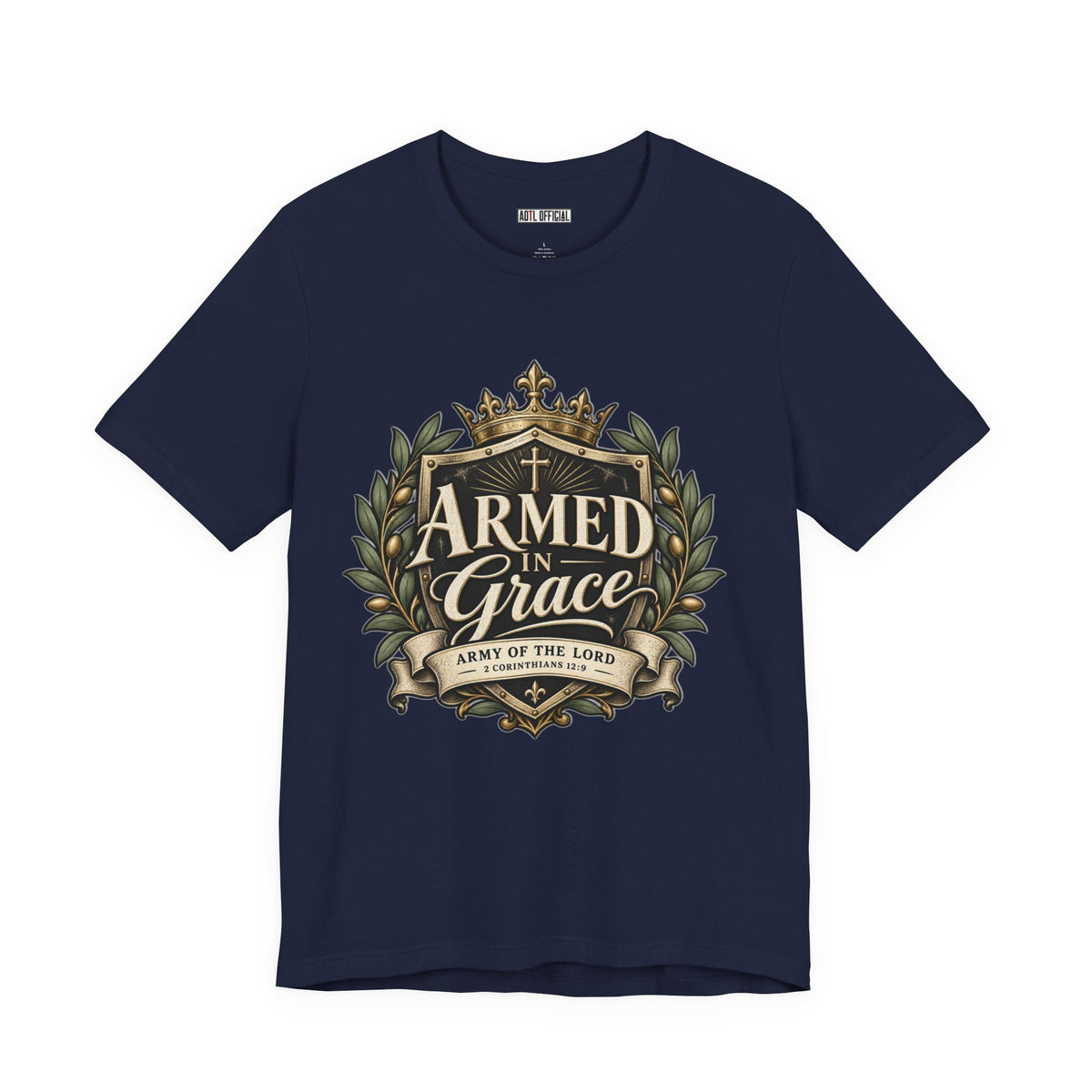 Army of the Lord — Armed in Grace Christian T-shirt
