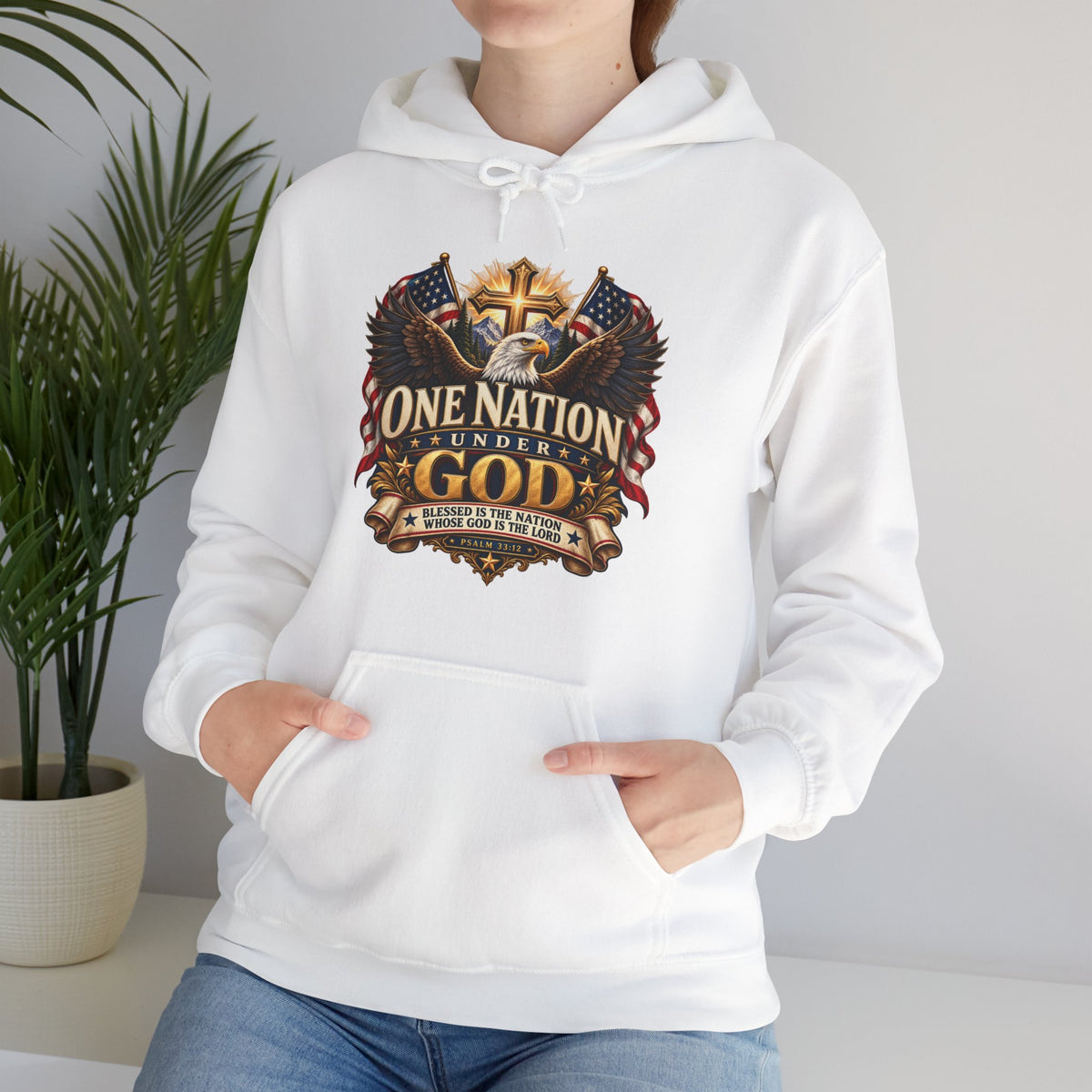 One Nation Under God Christian Hoodie