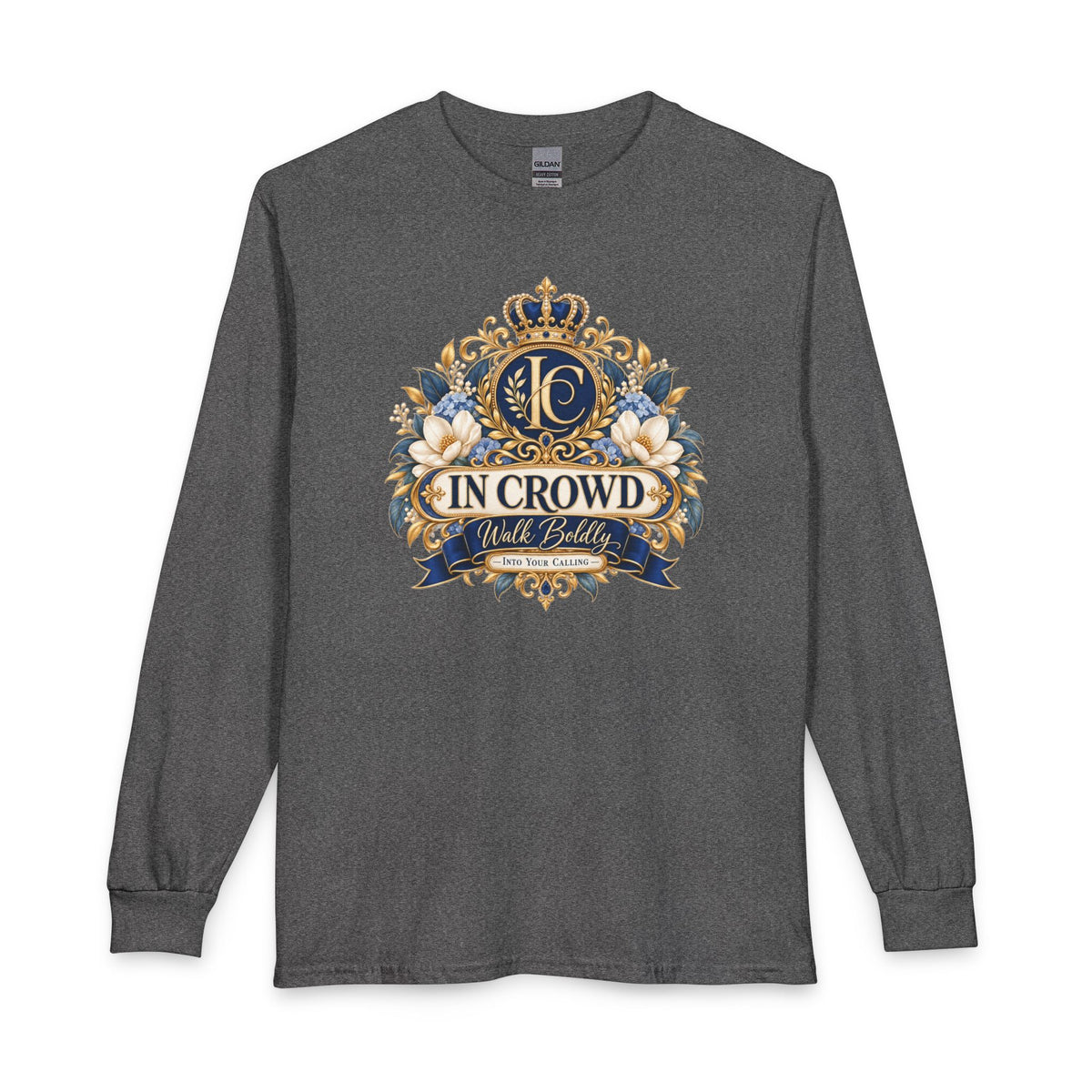In Crowd – Walk Boldly Christian Long Sleeve Shirt