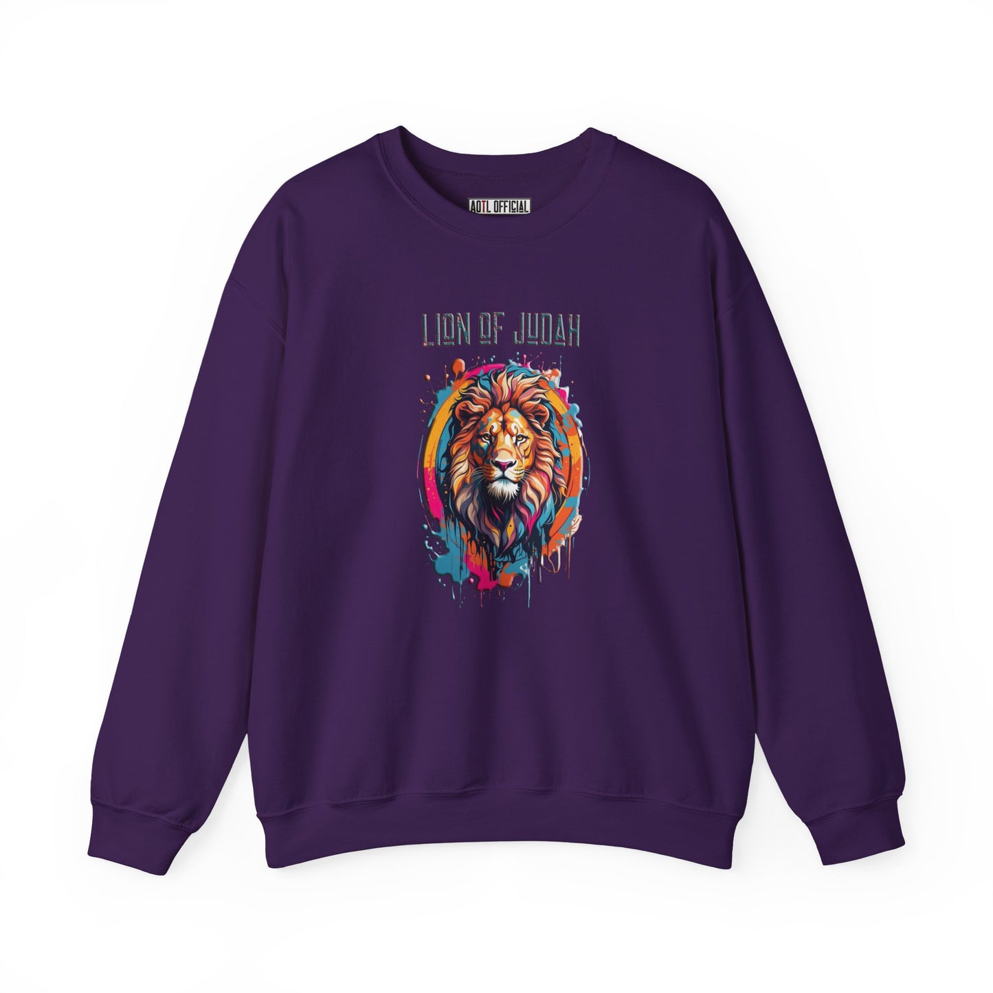 Graffiti Drip Lion of Judah  Unisex Heavy Blend™ Crewneck Sweatshirt