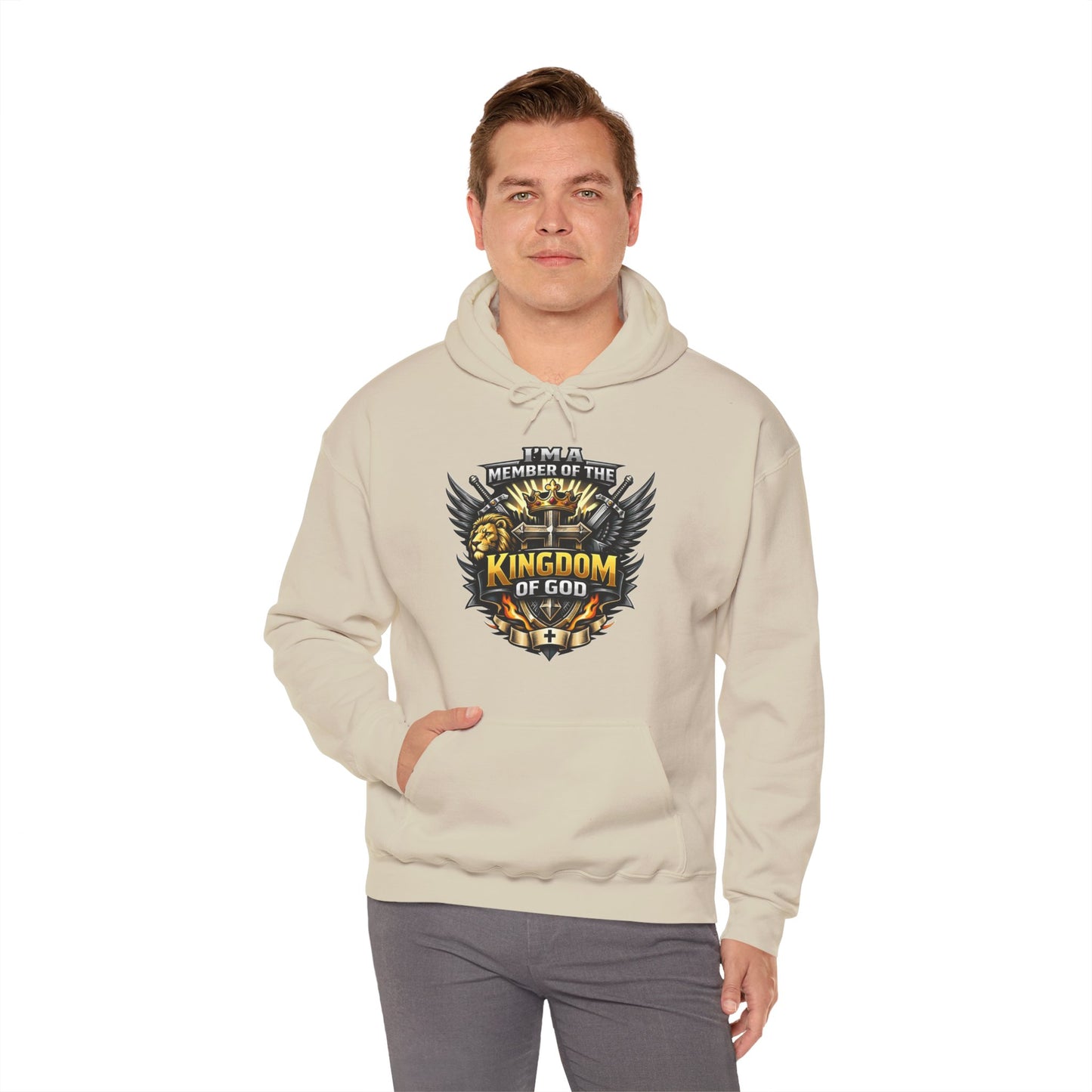 Member of the Kingdom of God  Christian Unisex Heavy Blend™ Hooded Sweatshirt