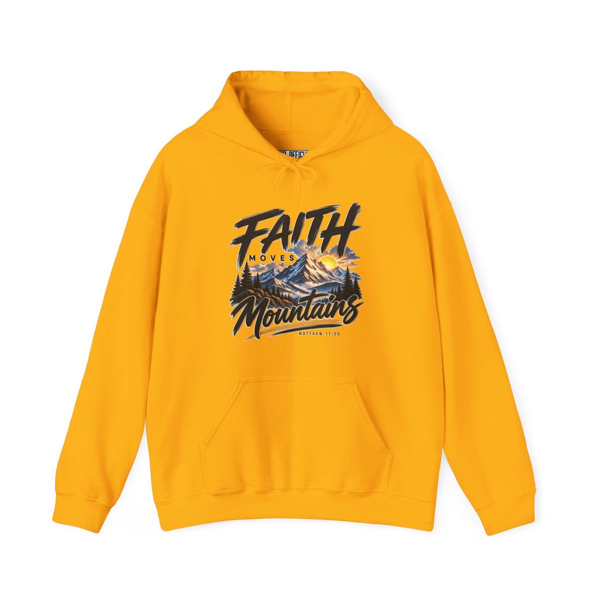 Faith Moves Mountains Christian Hoodie