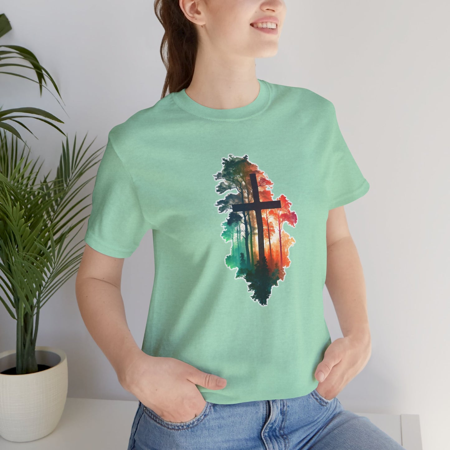 Cross in the wilderness Christian  Tee