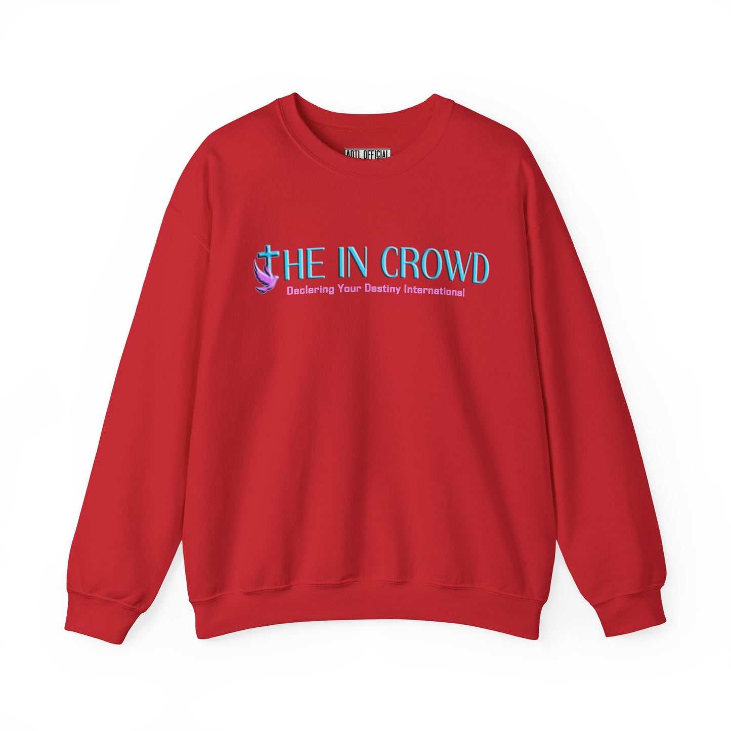 The In Crowd Purple & Teal logo Unisex Heavy Blend™ Crewneck Sweatshirt