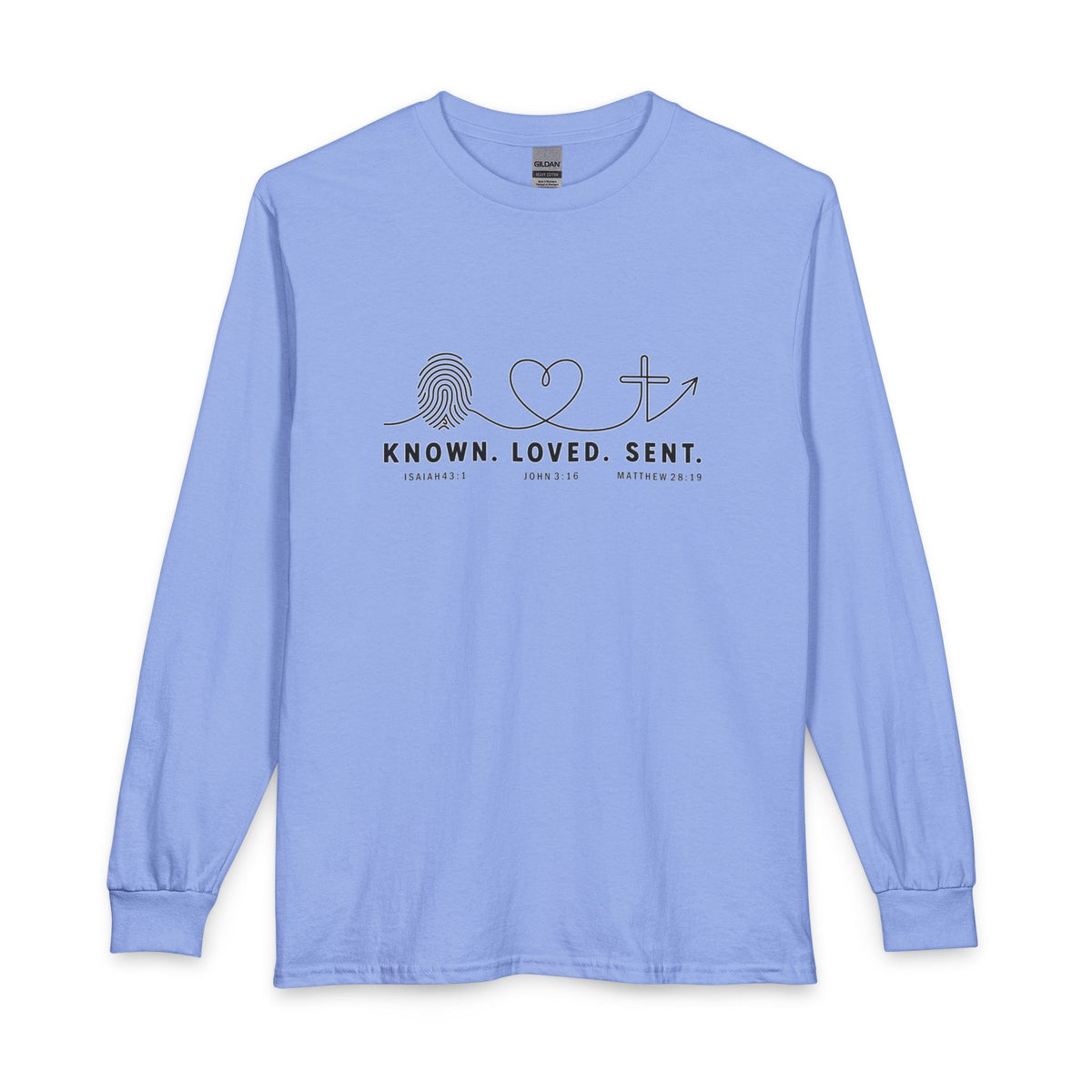 Known. Loved. Sent. Christian Long Sleeve Shirt