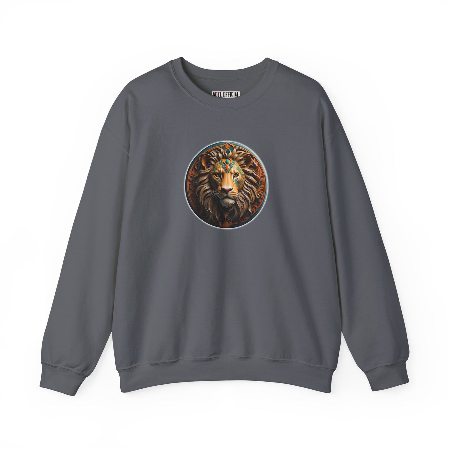 Majestic Redeemer Lion of Judah  Unisex Heavy Blend™ Crewneck Sweatshirt